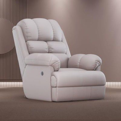 The Sleep Company Luxe Motorised Standard Recliner | Motorised Single Recliner Sofa | Beige