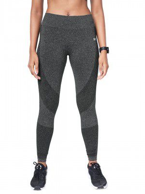 The Souled Store|TSS Active: Fighter Poly Anthra Womens and Girls Sports Tights|Full Length Solid|73% Nylon 19% Polyester 8% Lycra Multicolored Women Training Sports Tights