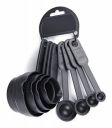 The Sr Brand Sr Plastic Measuring Spoon and Cup Set, 8-Pieces (Black, Pack of 1)...