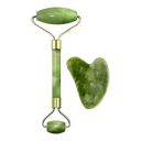 The Treasure Box : Jade Roller & Gua Sha Set Jade Roller for Radiant Skin I For Skin Wrinkles & Serum Application I Face Shaper I Glowing Skin I Lymphatic Drainage I Anti-Aging I Dark Circles I...