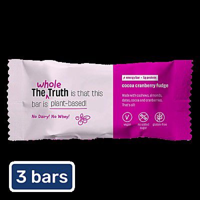 Bigbasket Loot : The Whole Truth Cocoa Cranberry Fudge Energy Bar, 3x40 g (Multipack)