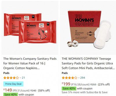 The Woman's Company Personal Care Products at Extra 40% off