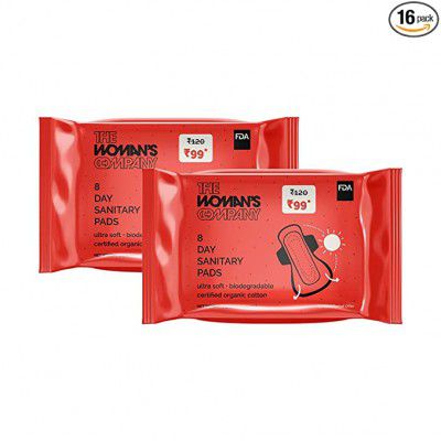 The Womans Company Sanitary Pads for Women Value Pack of 16