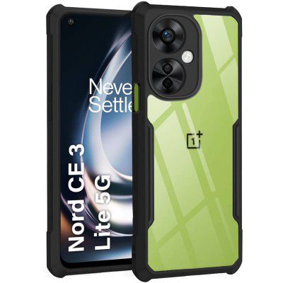 TheGiftKart Shockproof Crystal Clear Back Cover Case for OnePlus Nord CE 3 Lite 5G