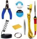 tHemiStO Beginners 8 in 1 Soldering iron Kit 25 W Simple (Flat Tip)...