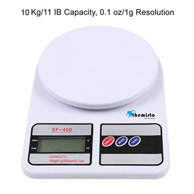 THEMISTO Kitchen Scale Electronic LCD Display Kitchen Weighing 10 Kgs