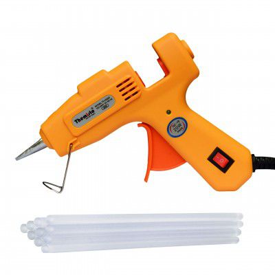 THEMISTO - built with passion20 Watt Mini Hot Melt Glue Gun with 10 Glue Sticks for DIY Art and Crafts