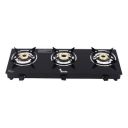 Thermador EcoFlame Gas Stove 3 Burners Auto Ignition | Brass Plated Burners | 3 Burner Gas Stove Glass Top | LPG Compatible | ISI Certified | 1 Yr Manufacturer Warranty...