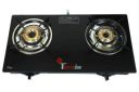 Thermador 8mm Toughened ISI Certified 2 Brass Burner Glass Top Gas Stove (LPG Use Only, Auto Ignition, Black)...