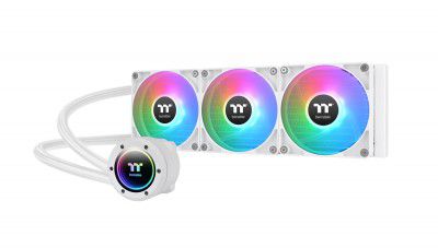Thermaltake TH360 V2 ARGB Sync CPU Liquid Cooler Snow Edition/All-In-One Liquid Cooling System/Fan 120mm*3/PWM 500~2000 RPM/Infinity Mirror Waterblock/MB ARGB Sync Control