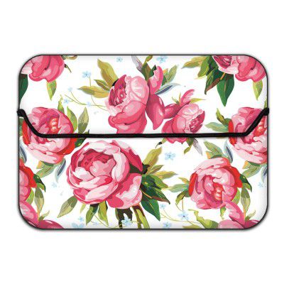 Theskinmantra Flowers 13004SLVL 15.6-inch Laptop Sleeve (Multicolour)