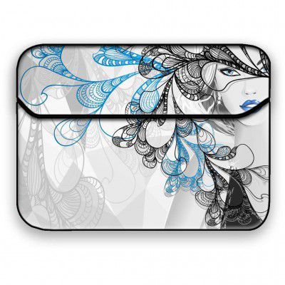 Theskinmantra Girl with Cap 17319MAC Laptop Sleeve 