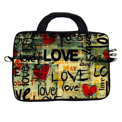 Theskinmantra Love Messenger Bag for 15.6 inch(39.6cm) Laptop