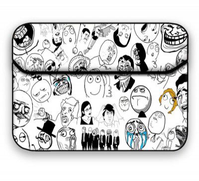 Theskinmantra Memes Faces Laptop Sleeve for 14.1 inch(35.56 cm)