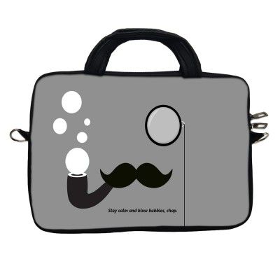 Theskinmantra Stay Calm and Blow Bubbles, Chap Messenger Bag for 15.6 (39cm) inch Laptop