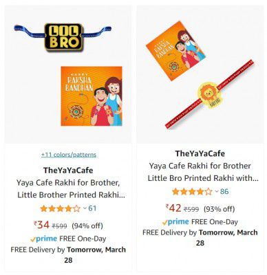 TheYaYaCafe Yaya Cafe Rakhi up to 94% off