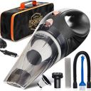 ThisWorx for Car Vacuum Cleaner 12V Handheld Portable Car Vacuum for Deep Cleaning|106W Vacuum Motor & 4200PA Powerful Suction,16 Ft Cord, HEPA-Filter & Bag for Travel-Car Accessories(Black)...