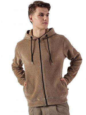 Thomas Scott Men's | Solid | Full Sleeve | Regular Fit | Polyester Elastane | Hooded Collar | Zip Clouser | Hooded Jacket