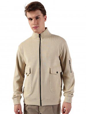 Thomas Scott Regular Fit Zip-Up Knitted Jacket for Men