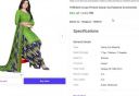 THREADS Crepe Printed Salwar Suit Material (Unstitched)...