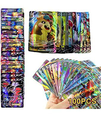 Thrifx|| Poke Cards 12 Booster Box Packs 100 Cards High Hp Ultra Rarity Trainer Energy Vmax GX VStar Cards Booster Pack Mix Rare Trading Cards (Random 12 Booster Pack, Rare Cards)