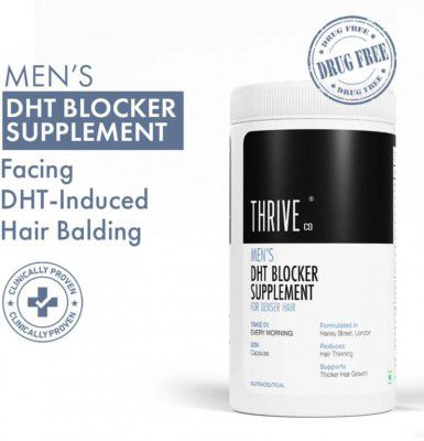 ThriveCo Men’s DHT Blocker Supplement | Drug-Free | Controls DHT & Supports Regrowth (30 Capsules)