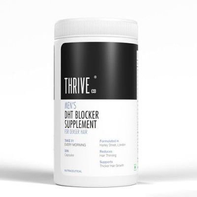 ThriveCo Men’s DHT Blocker Supplements | Hair Loss Treatment with Biotin, Ashwagandha & Zinc | 30 Capsules