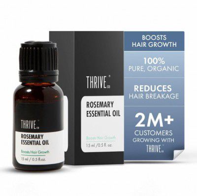 ThriveCo Rosemary Essential Oil for Hair Growth & Hair Fall Control | 15ml