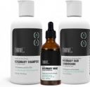 ThriveCo Rosemary Hair Essentials Kit: Shampoo, Conditioner & Rosemary Mint Hair Oil...