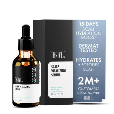 ThriveCo Scalp Vitalizing Serum, Prevents Hair Breakage, Makes Hair Stronger | For Men & Women | 50ml