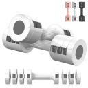 Tiagowell Adjustable Dumbbells Set of 2, Free Weights Dumbbells Set for Home Gym?A single one 1kg - 2.5kg?, Hand Weights Sets for Women Men Seniors Workout Exercise Strength Training, White...