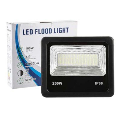 Tiagowell LED Flood Light 200W, IP66 Waterproof Led Lights With 120° Wide Beam, Cool White 6000K Led Lamp Lights For Outdoor Yard Factory Garden Playground Home