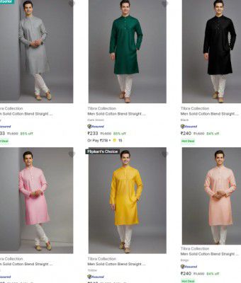 Tibra Collection Mens Kurtas | Starts at Rs 233