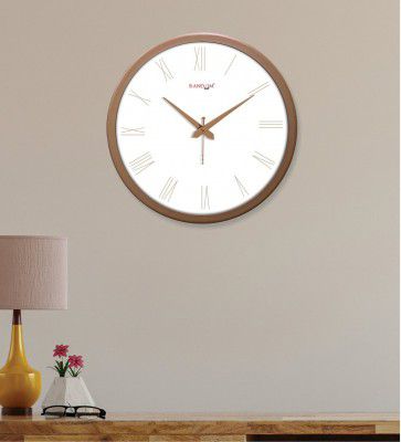 Tic Toc Copper & White Plastic Mordern Wall Clock