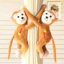 Tickles 2 Pcs Monkey Soft Plush Toy Curtain Tiebacks Holder Clip for Children Living Room Decoration Accessories Window Curtain Decoration...
