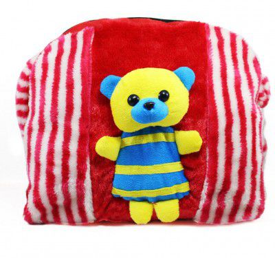 Tickles Cute Teddy Hangbag with one Side Sling Bag Stuffed Soft Plush Toy 3 litres
