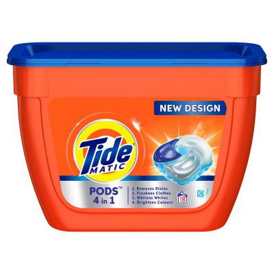 Tide Matic 4in1 PODs Detergent [ Pack 18 ] - for Top & Front load washing machines