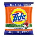 Tide Plus Double Power Detergent Washing Powder - 4 kg + 1 Kg Free (Jasmine and Rose)...