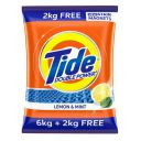 Tide Plus Double Power Detergent Washing Powder Lemon & Mint 6kg + 2kg FREE...