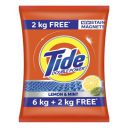 Tide Plus Double Power Detergent Washing Powder Lemon & Mint 6kg + 2kg FREE...