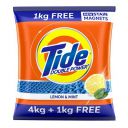 Tide Plus Extra Power Detergent Washing Powder - 4 kg (Lemon and Mint) with Free Detergent Powder - 1 kg...