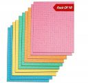 Tidy Home Cellulose Cleaning Sponge for Home & Kitchen - Pack of 10 Wipes (Multicolour)...