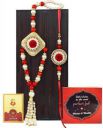 TIED RIBBONS  Bhaiya Bhabhi TR-RB24-BBRakhi-S005 Assorted Rakhi, Greeting Card, Chawal Roli Pack Set  (Rakhi For Bhaiya and Bhabhi)...