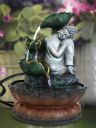 TIED RIBBONS Grey Buddha Table Top Water Fountain...