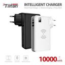 Tiitan Intelligent Wireless Charger 10000mAh Qi Enabled Power Bank Detachable USB Wall Charger SC02 by Tiitan...
