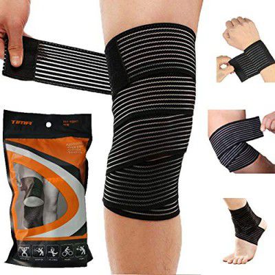 TIMA Elastic Knee Compression Bandage Wraps | Support for Ankle, Knee, Elbow Pain Relief
