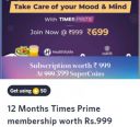 Timesprime Membership for 50 Supercoins | Loot for Myntra Insider Members...