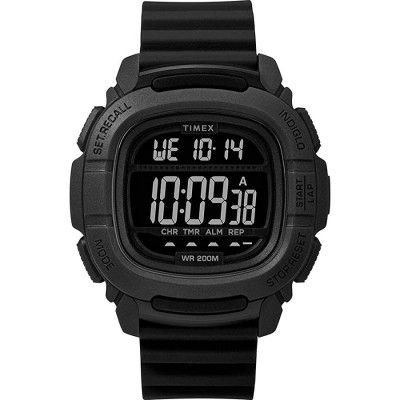 Timex 47mm Command 47 Black Case Digital Dial Black