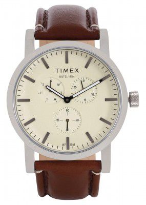 Timex Analog Beige Dial Mens Watch-TWEG16608