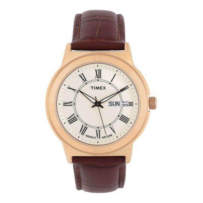 Timex Analog Beige Dial Mens Watch-TWEG18008